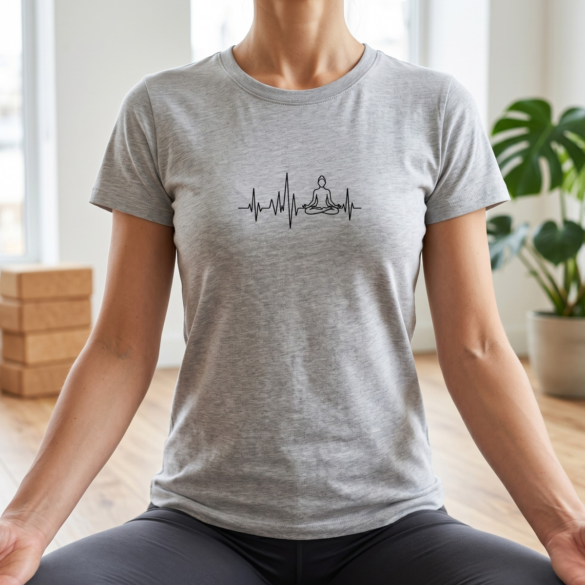 Heartbeat Lotus Pose T-Shirt