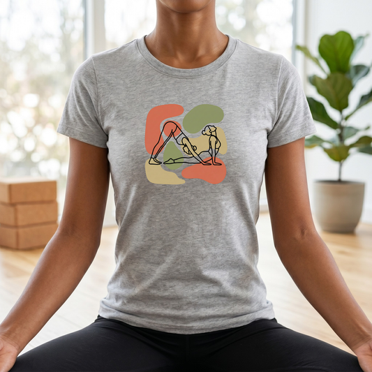 Line Art Yoga Poses T-Shirt