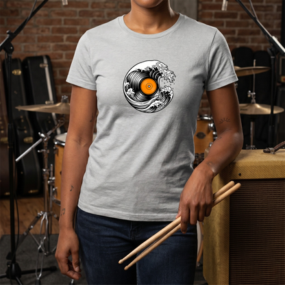 Ocean Wave Vinyl T-Shirt