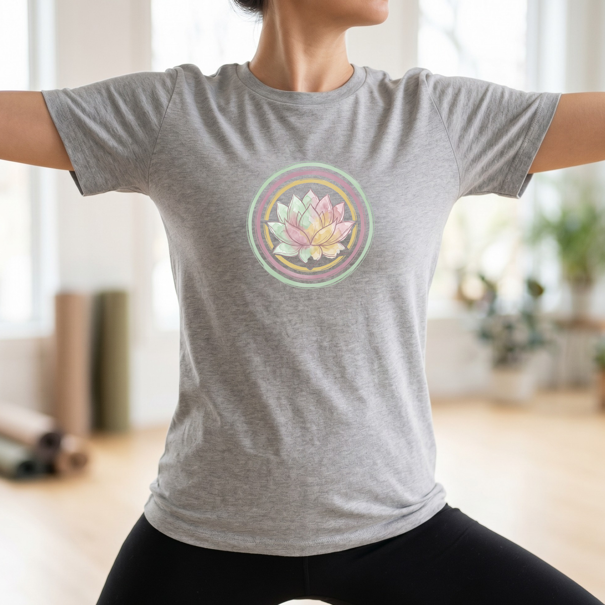 Watercolor Pastel Lotus Flower T-Shirt