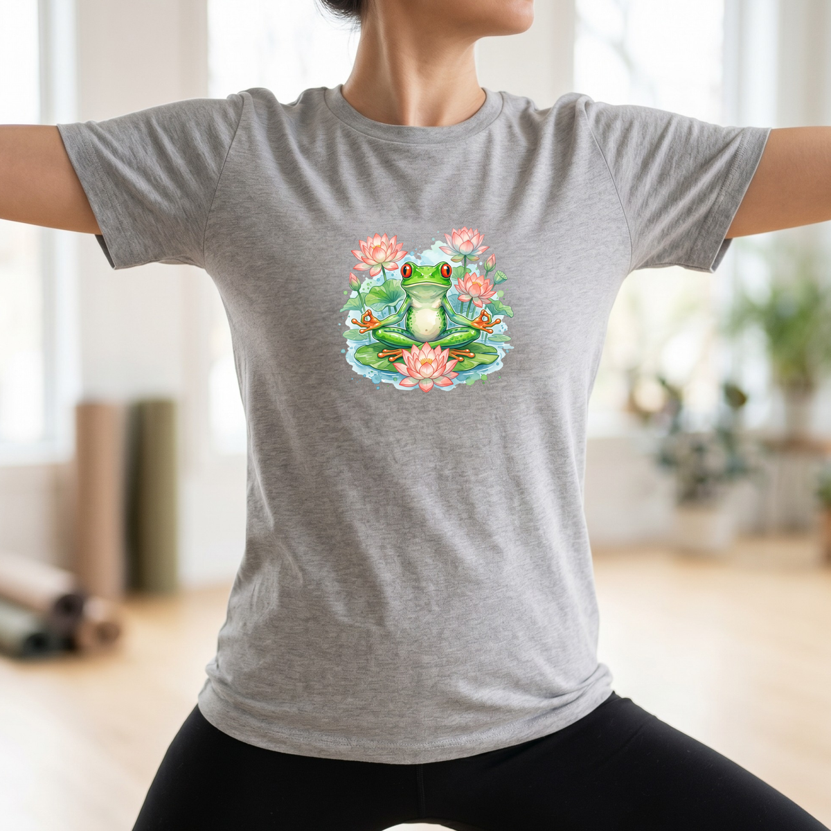 Watercolor Zen Tree Frog T-Shirt