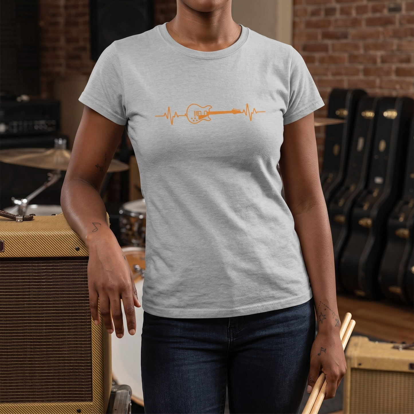 Heartbeat Guitar T-Shirt