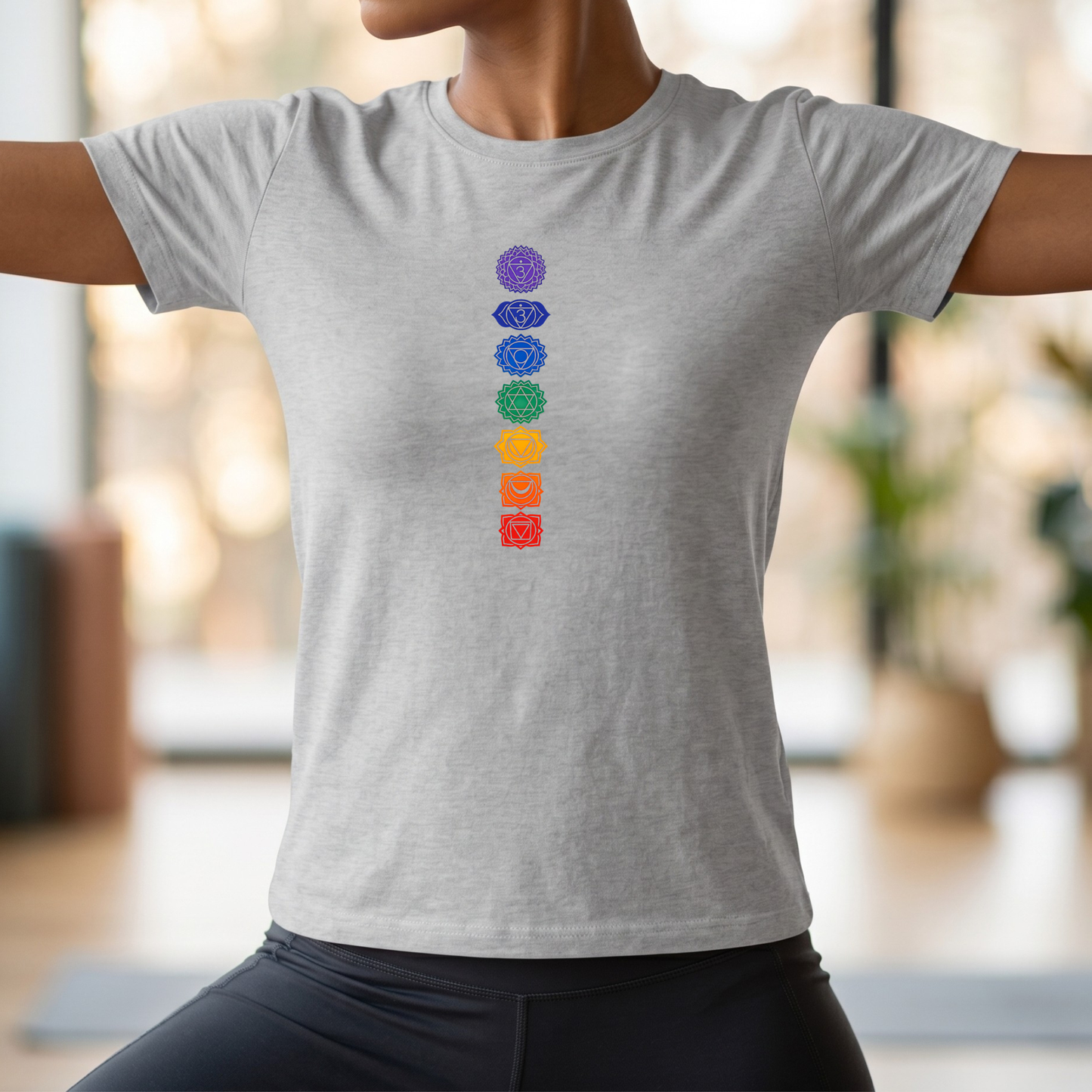 Vertical Color Chakras T-Shirt