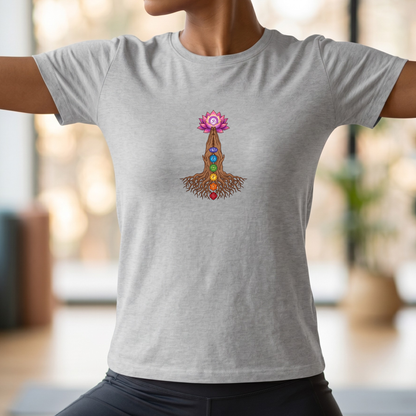 Rooted Chakras Lotus Hands T-Shirt