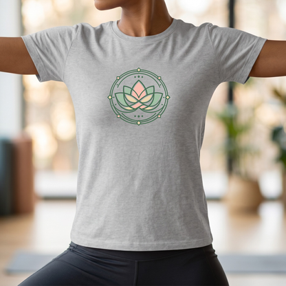 Pastel Geometric Lotus Flower T-Shirt