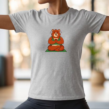 Trying My Best Yoga Bear T-Shirt