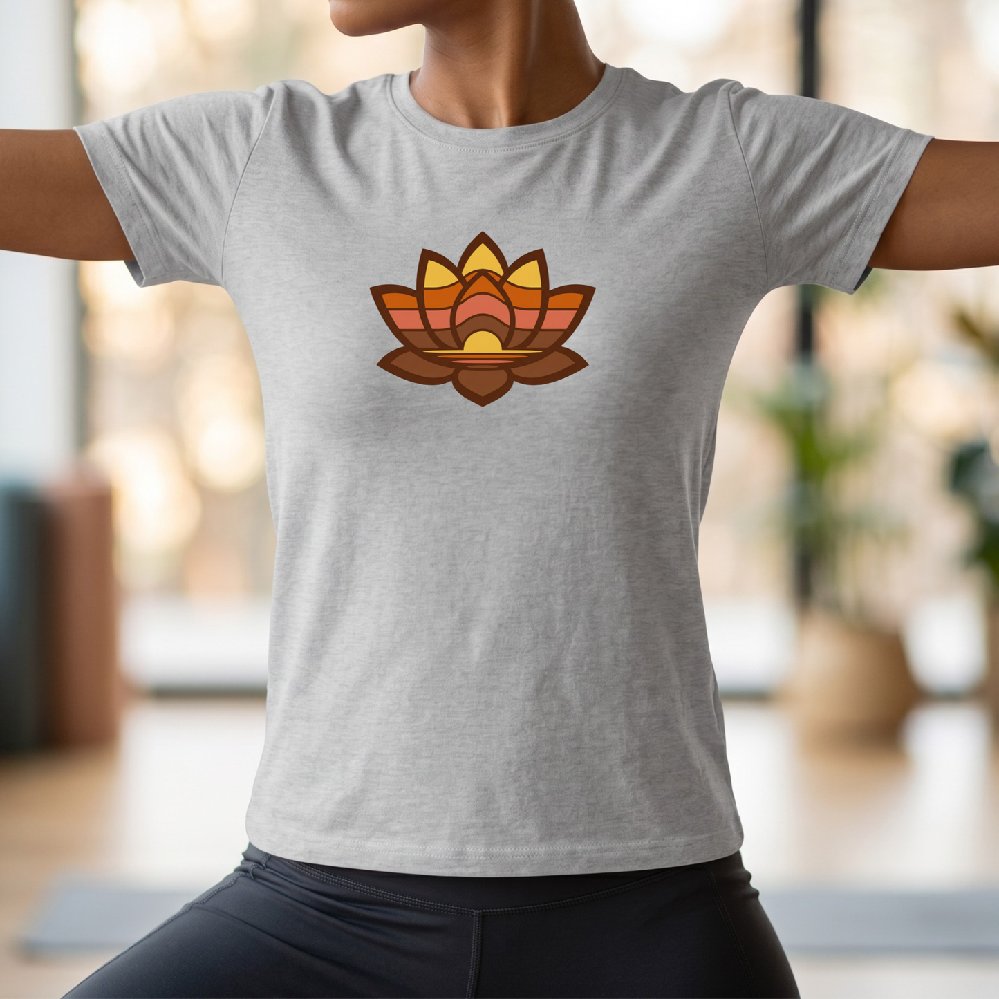 Retro Lotus Flower T-Shirt