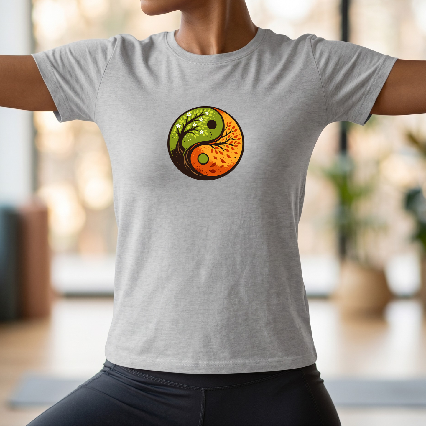 Season Trees Yin Yang T-Shirt