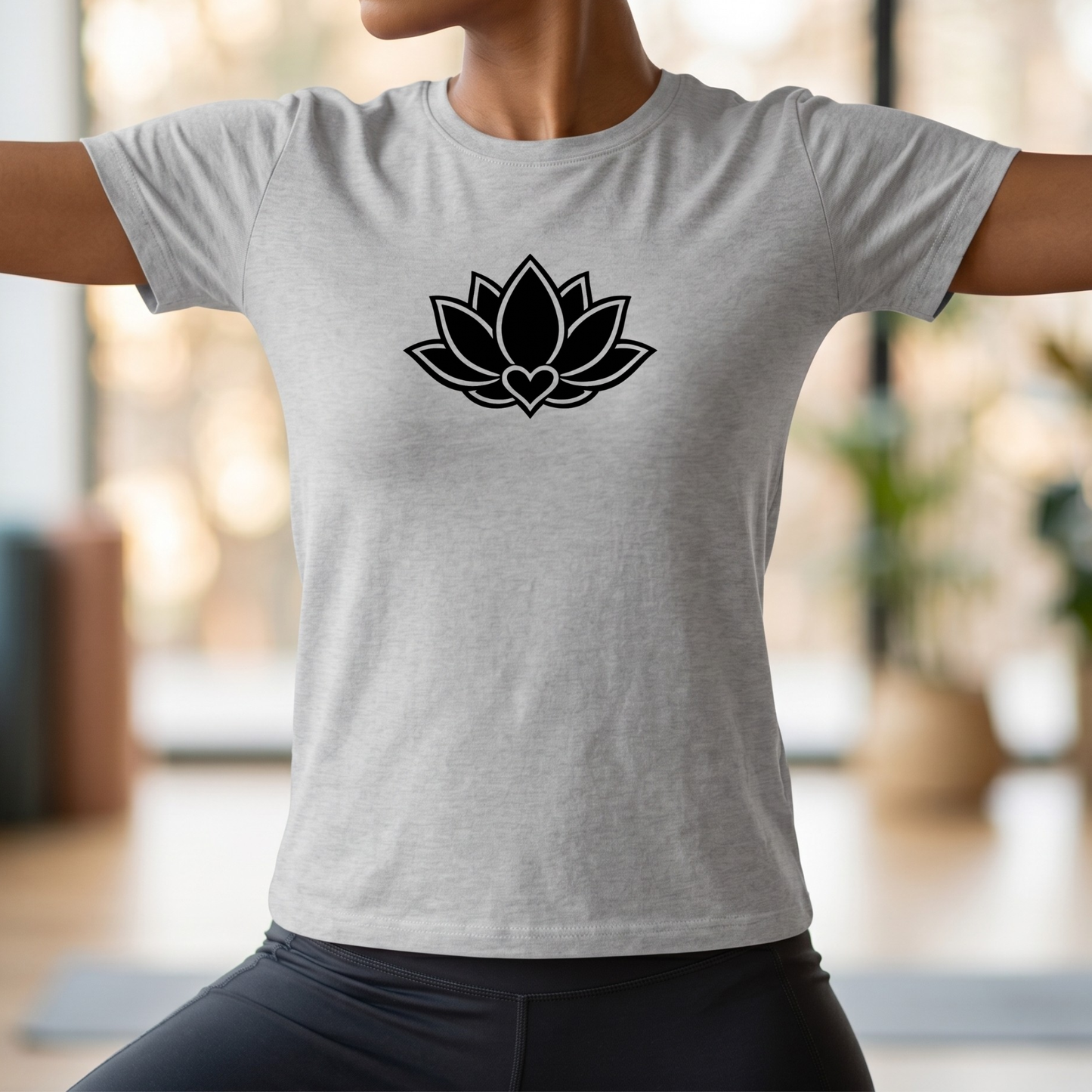 Minimalist Lotus Flower T-Shirt