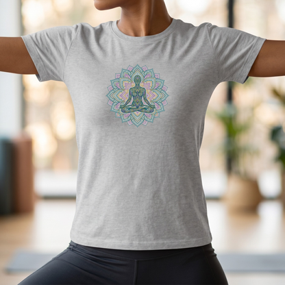 Lotus Pose Mandala T-Shirt