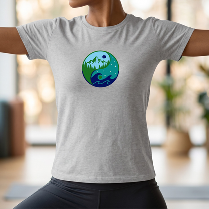 Sea & Mountain Yin Yang T-Shirt