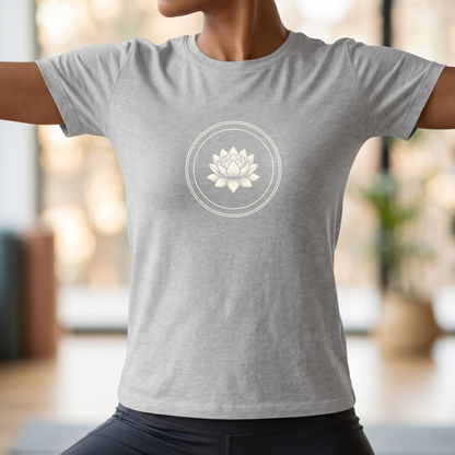 Black & White Lotus Flower T-Shirt