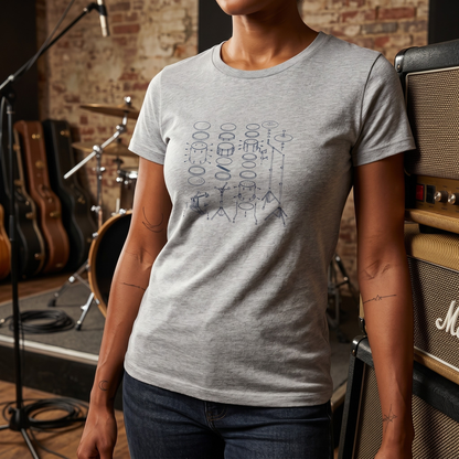 Drums Blueprint T-Shirt