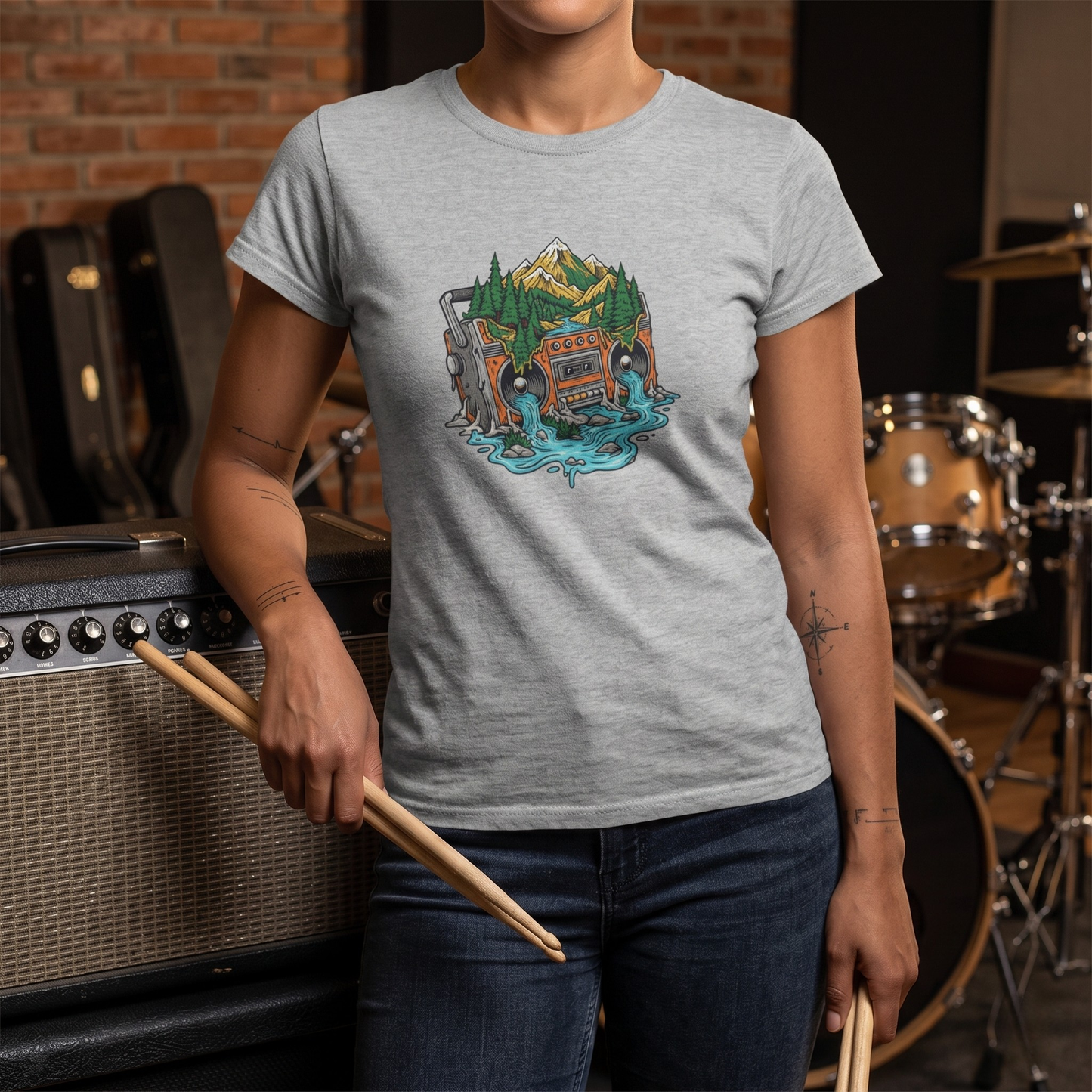 Melting Nature Boombox T-Shirt