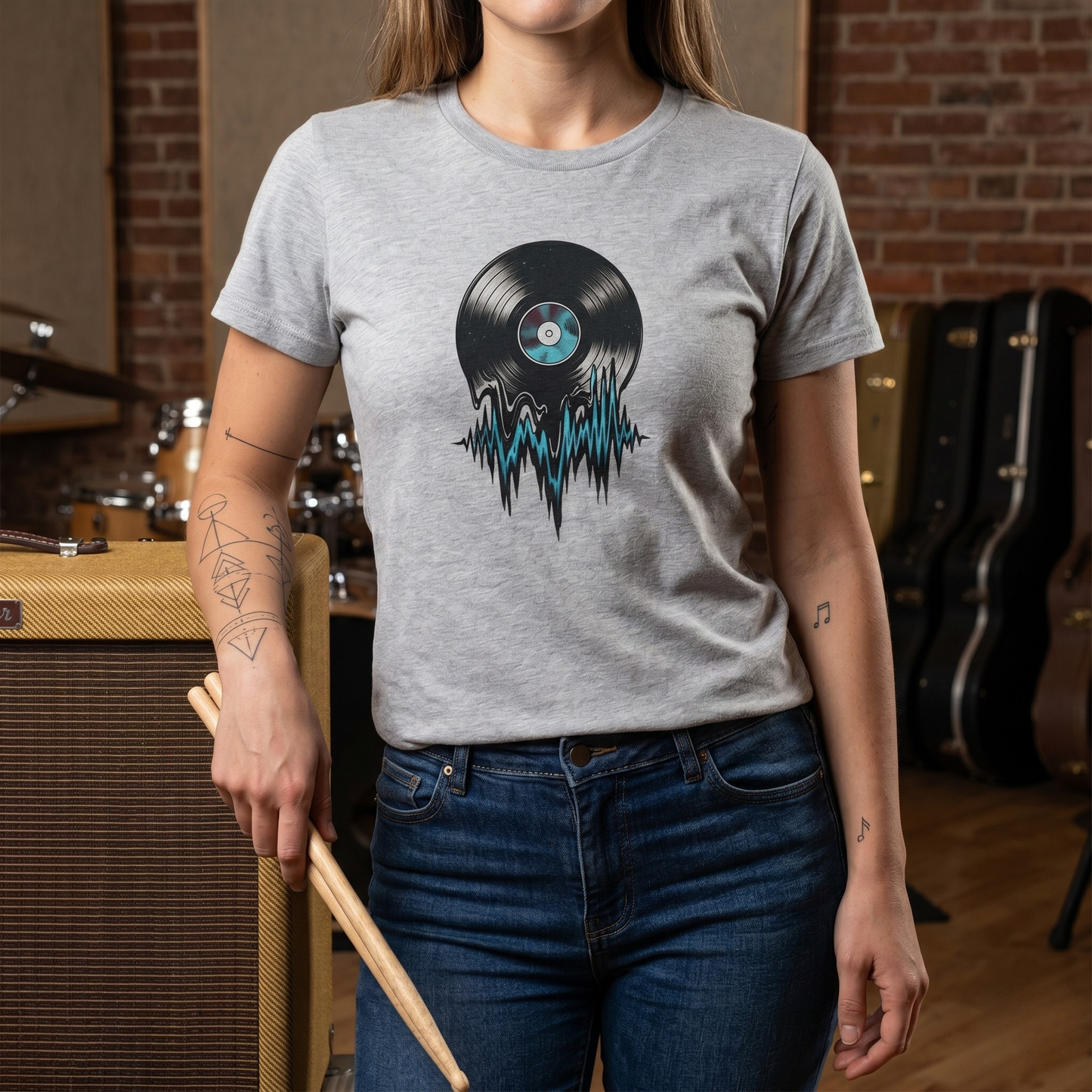Melting Sound Vinyl T-Shirt