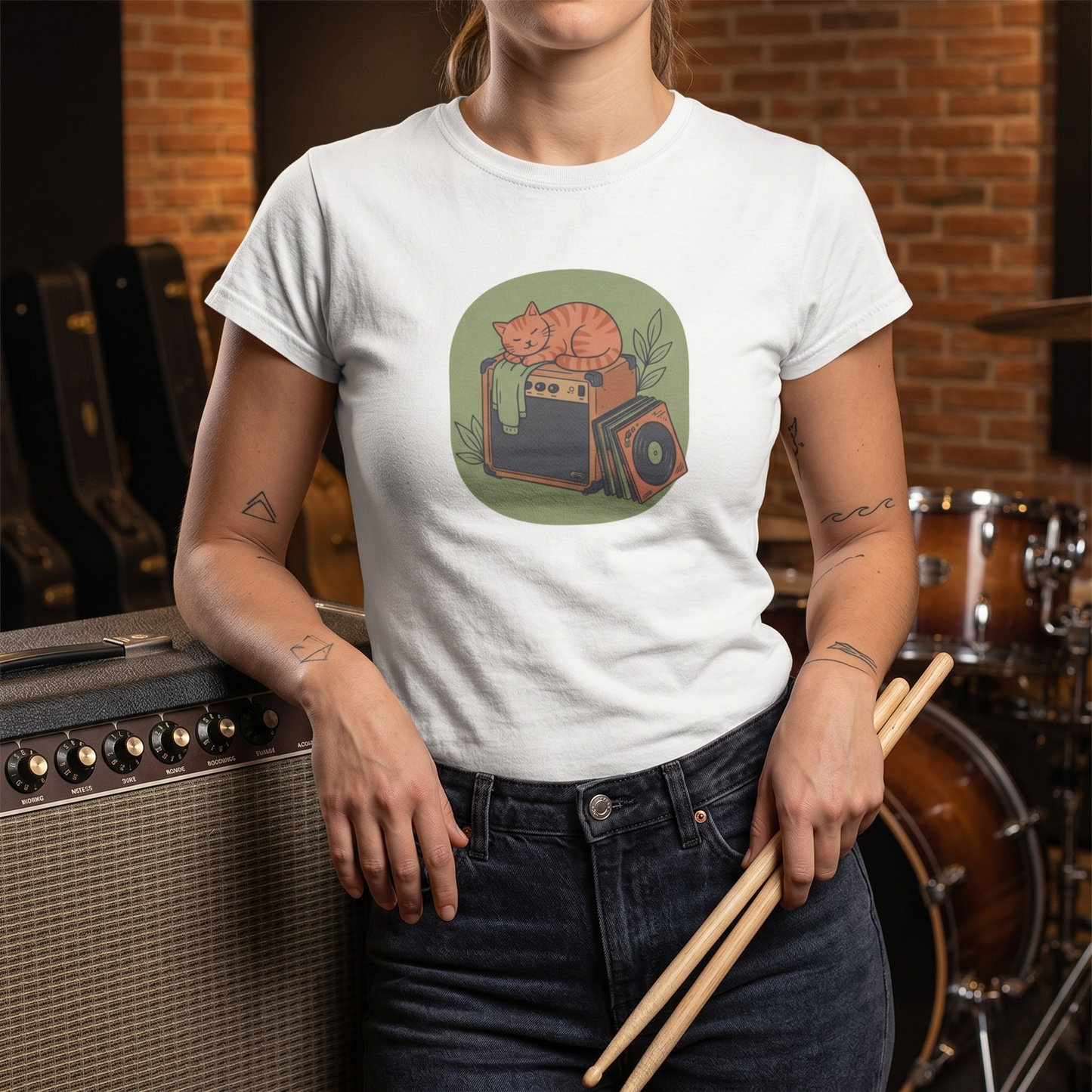 Cat & Amp T-Shirt