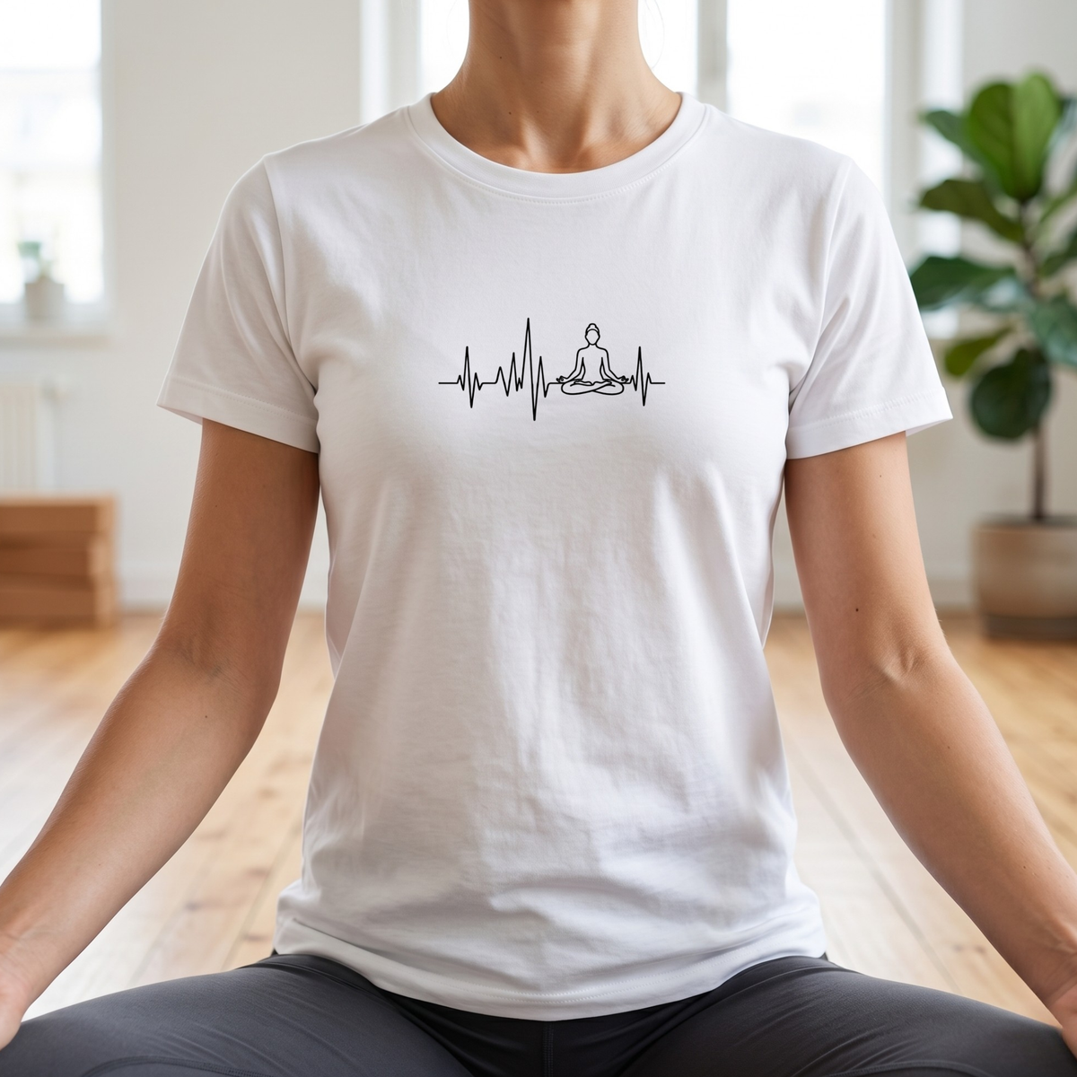 Heartbeat Lotus Pose T-Shirt
