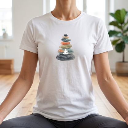 Watercolor Zen Stones T-Shirt
