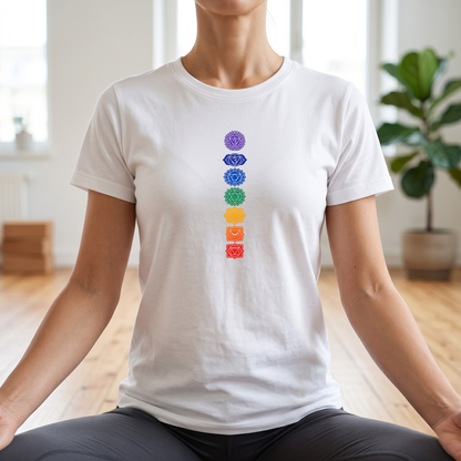 Vertical Color Chakras T-Shirt