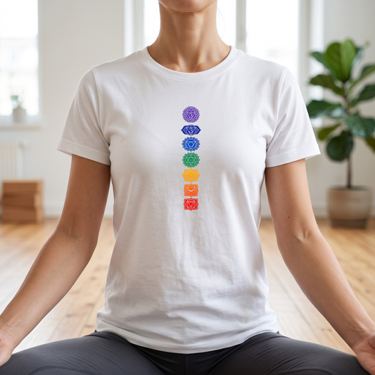 Vertical Color Chakras T-Shirt