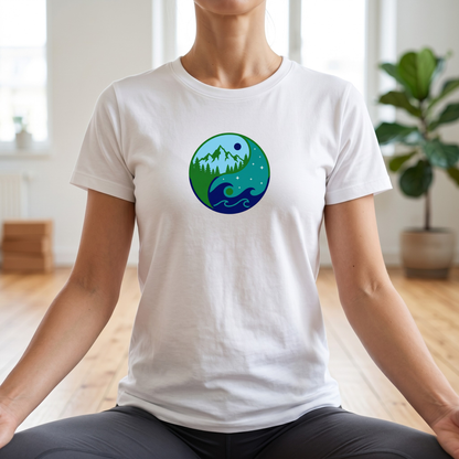 Sea & Mountain Yin Yang T-Shirt