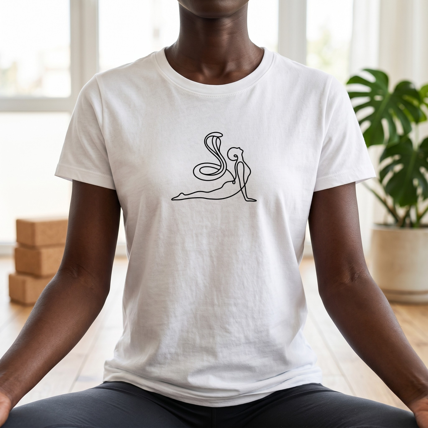 Line Art Cobra Pose T-Shirt