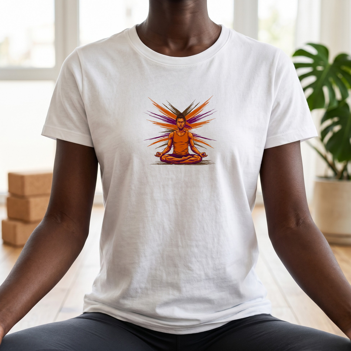 Brushstroke Zen Meditation T-Shirt