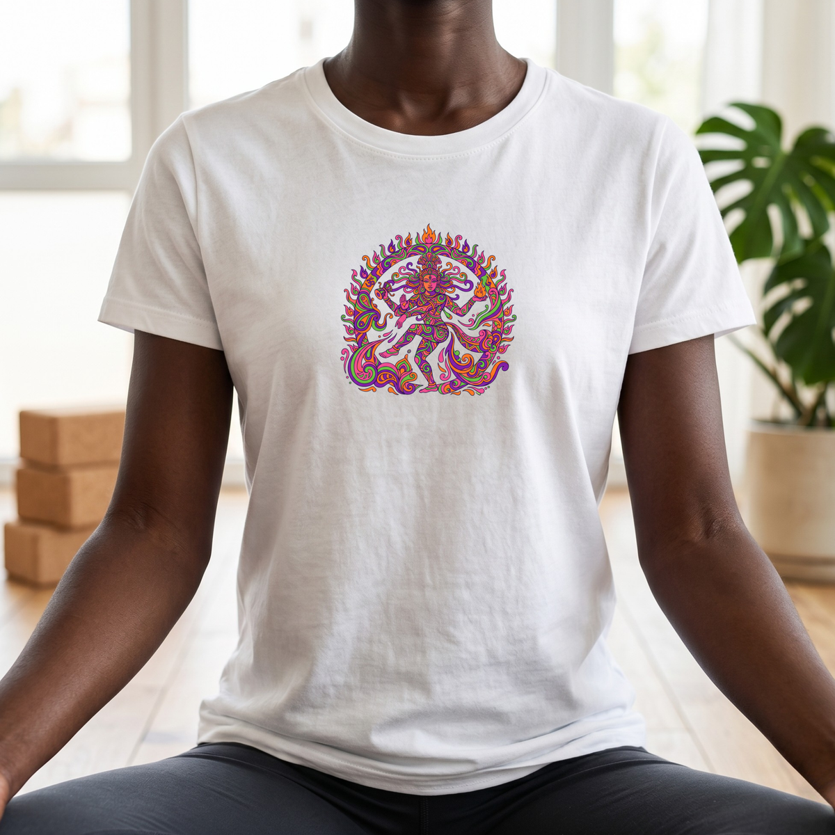 Psychedelic Fire Goddess T-Shirt