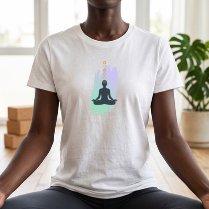Paint Lotus Pose Chakras T-Shirt