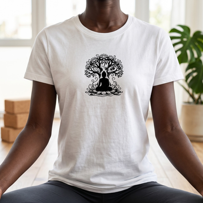 Ink Enlightenment Flower Tree T-Shirt