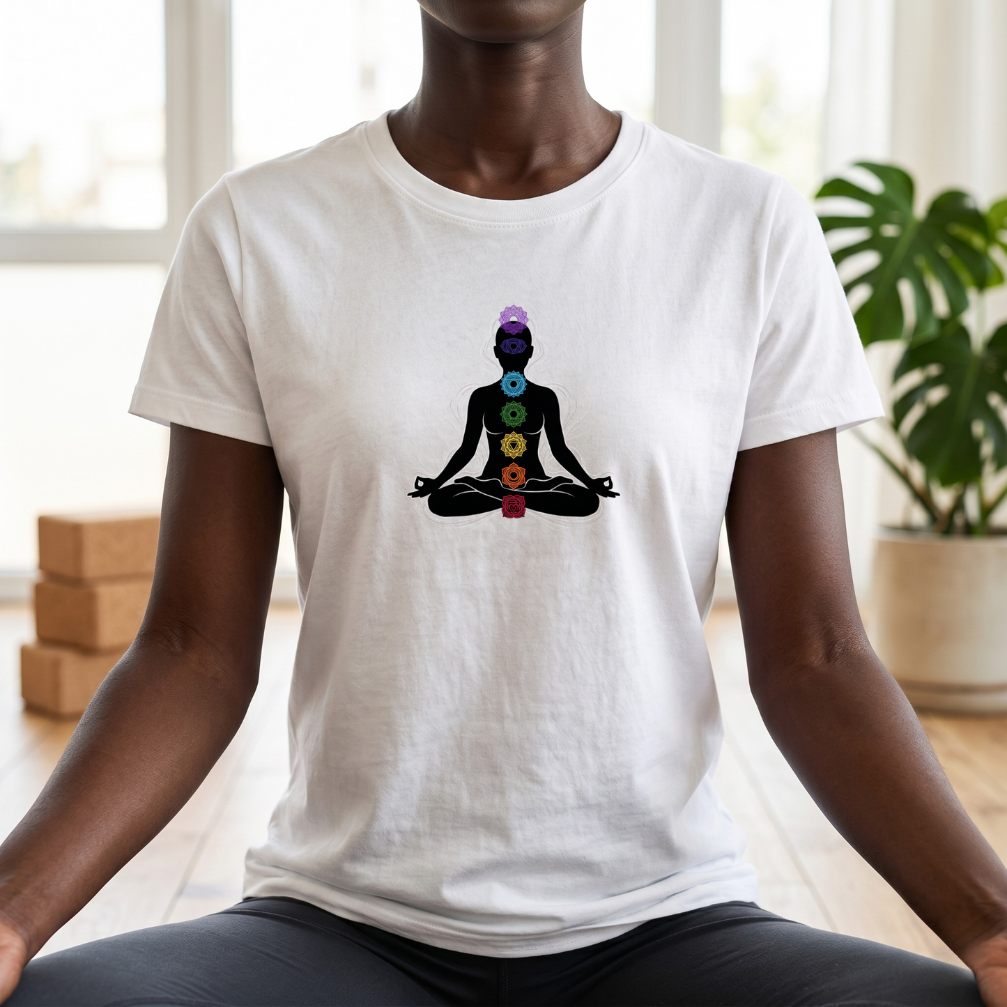Chakras Lotus Pose T-Shirt