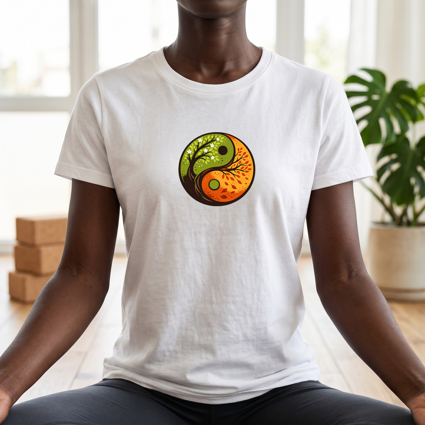 Season Trees Yin Yang T-Shirt