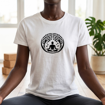 Leaves and Trees Lotus Pose T-Shirt