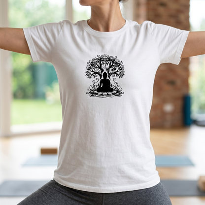 Ink Enlightenment Flower Tree T-Shirt