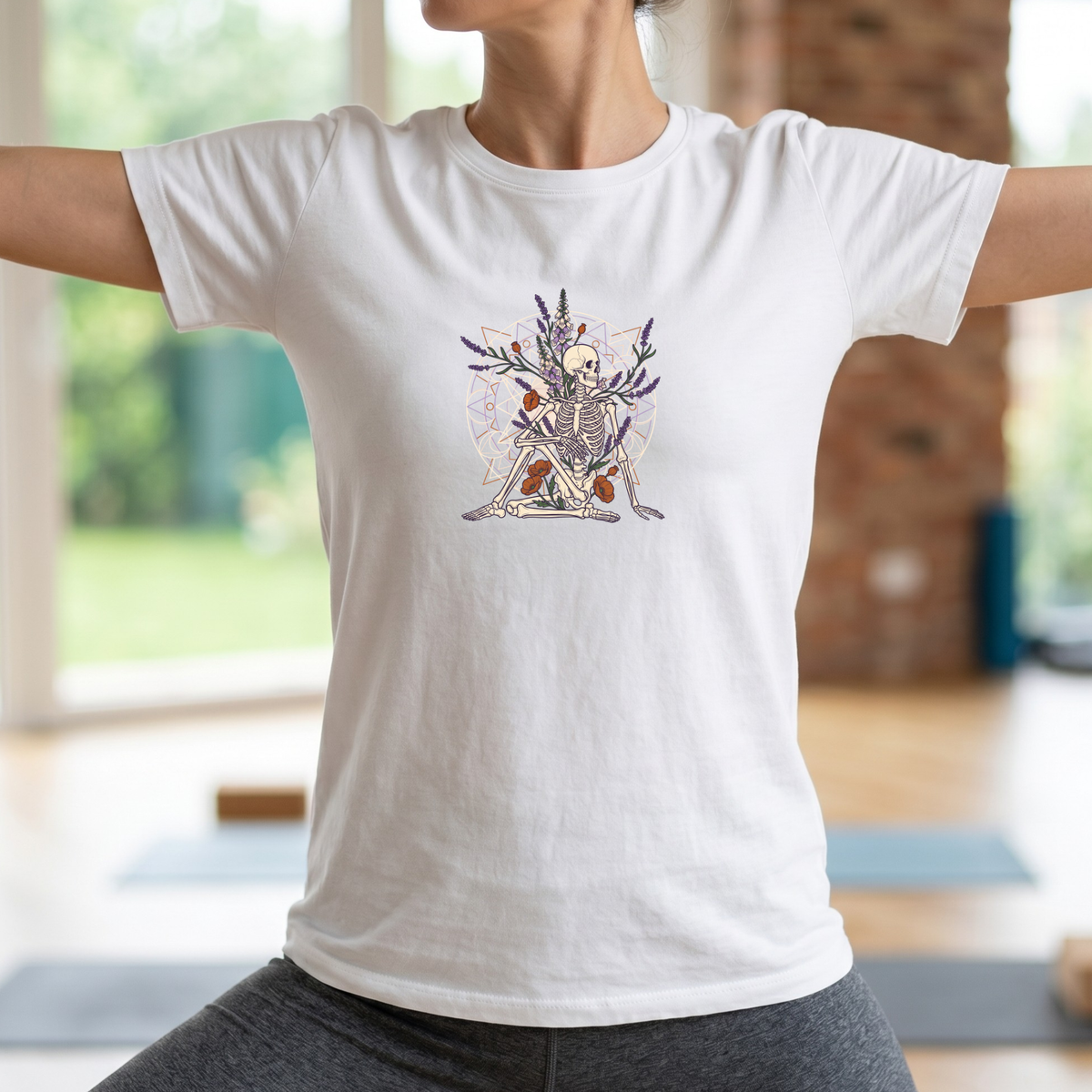 Botanical Wildflower Skeleton T-Shirt