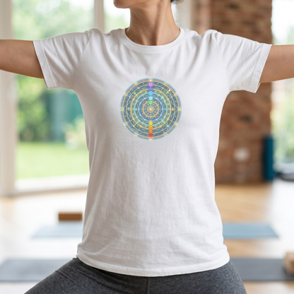 Glowing Chakra Mandala T-Shirt