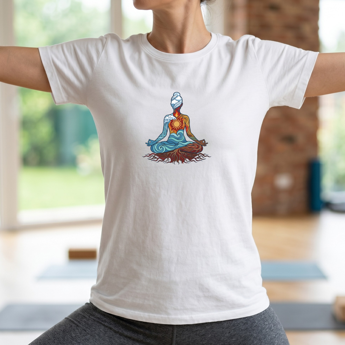 Inner Four Elements Lotus Pose T-Shirt