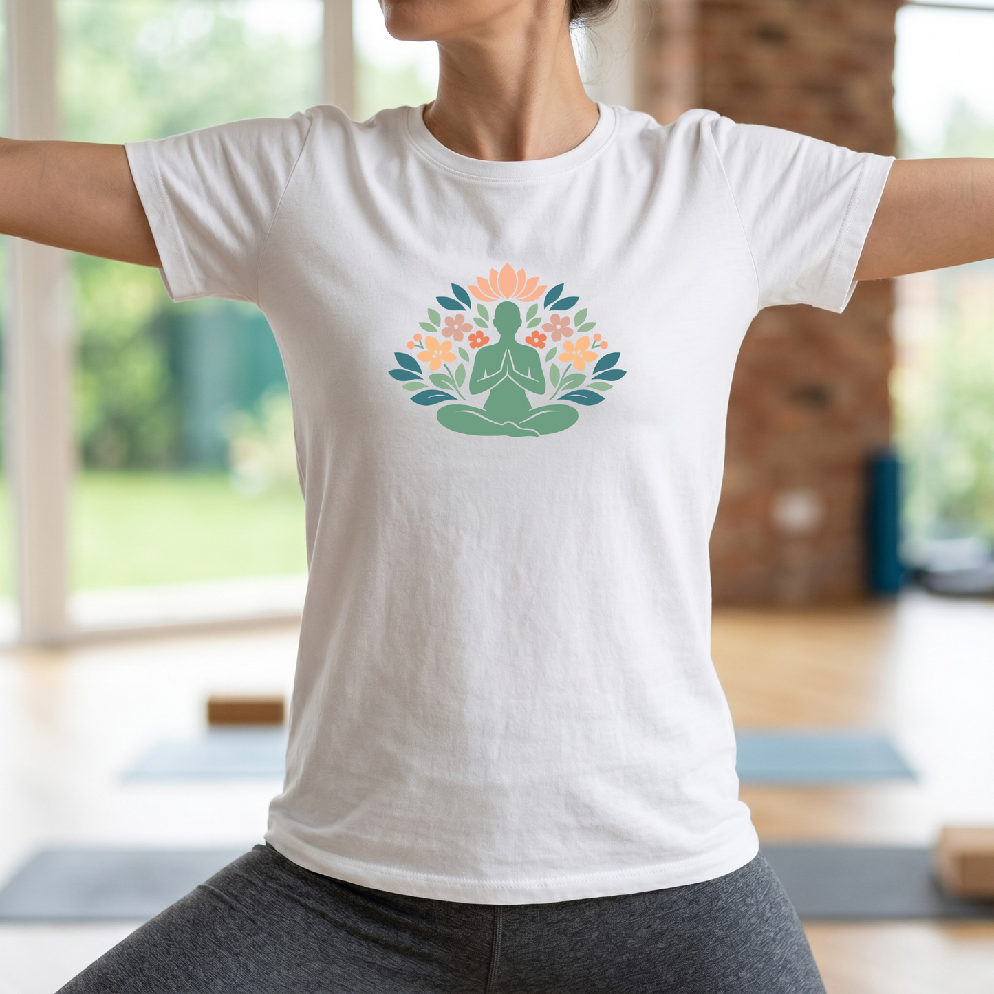 Floral Lotus Pose T-Shirt