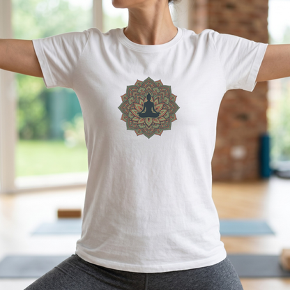 Lotus Silhouette Mandala T-Shirt