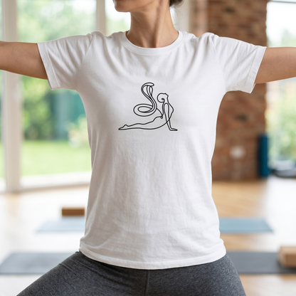 Line Art Cobra Pose T-Shirt