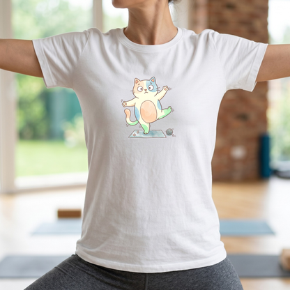 Watercolor Balancing Kitten T-Shirt