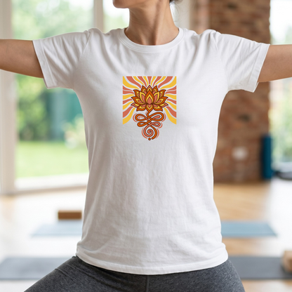 Retro Radiance Lotus T-Shirt