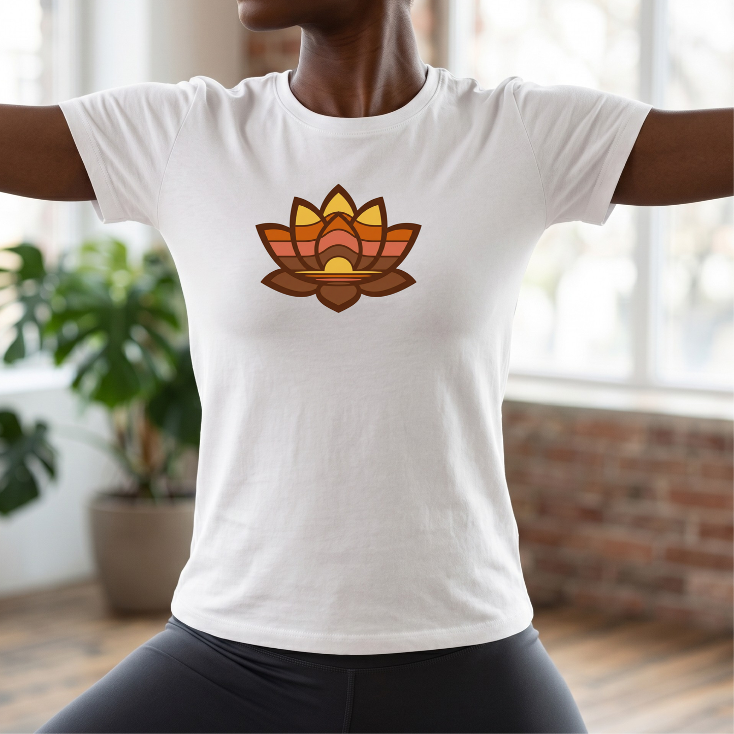 Retro Lotus Flower T-Shirt
