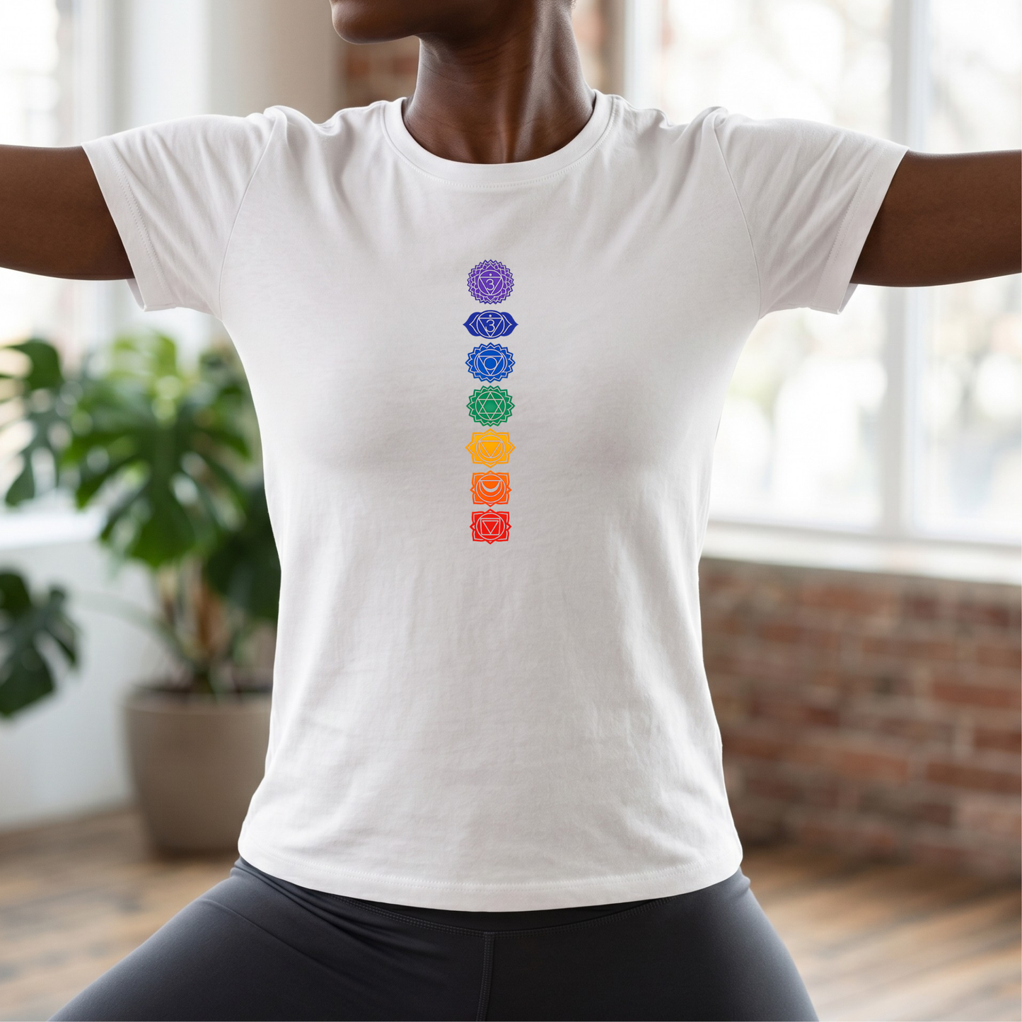 Vertical Color Chakras T-Shirt