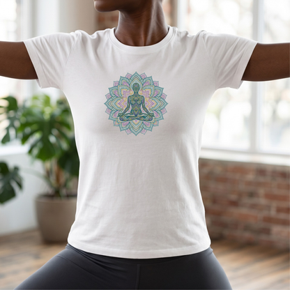 Lotus Pose Mandala T-Shirt