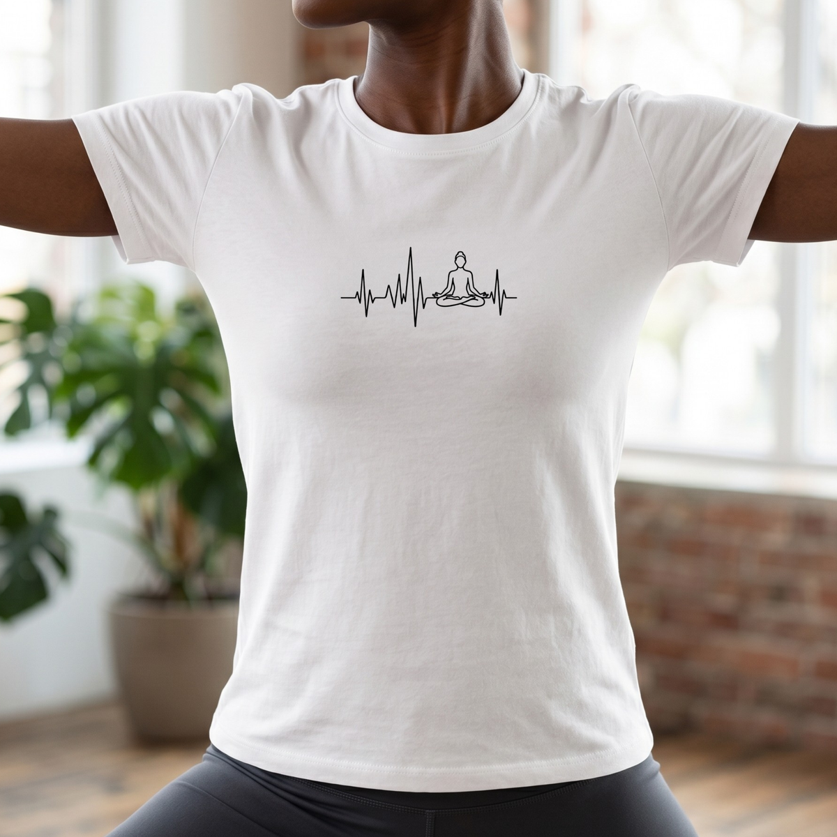 Heartbeat Lotus Pose T-Shirt