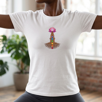 Rooted Chakras Lotus Hands T-Shirt