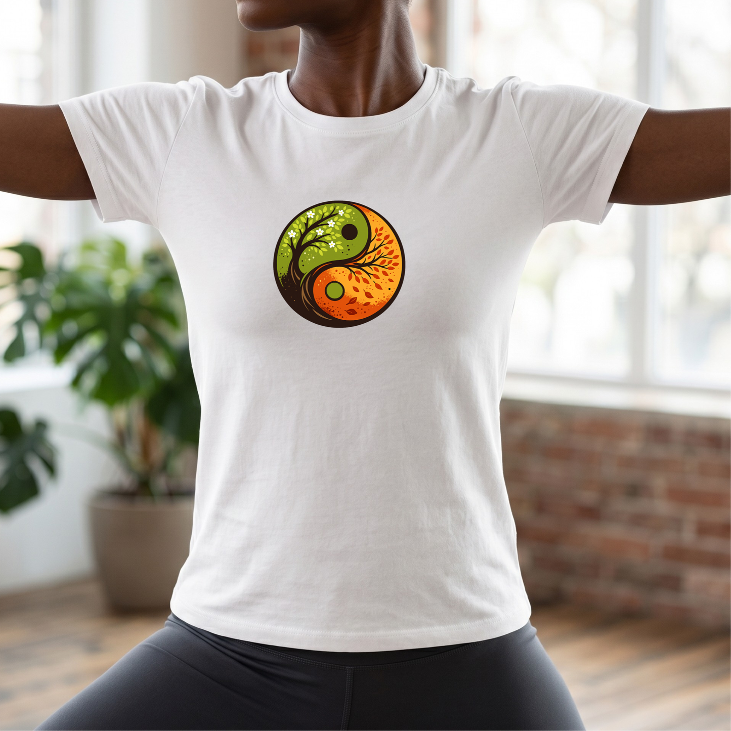 Season Trees Yin Yang T-Shirt
