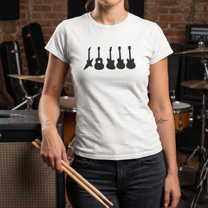 Guitar Types Silhouette T-Shirt