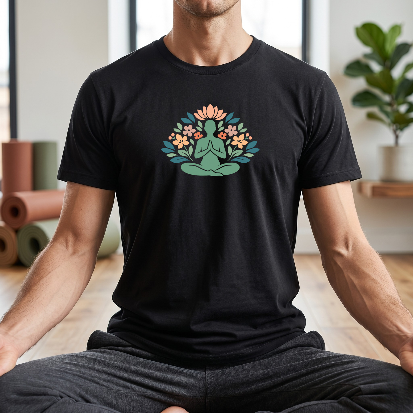 Floral Lotus Pose T-Shirt